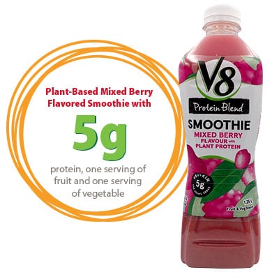 V8 protein smoothie